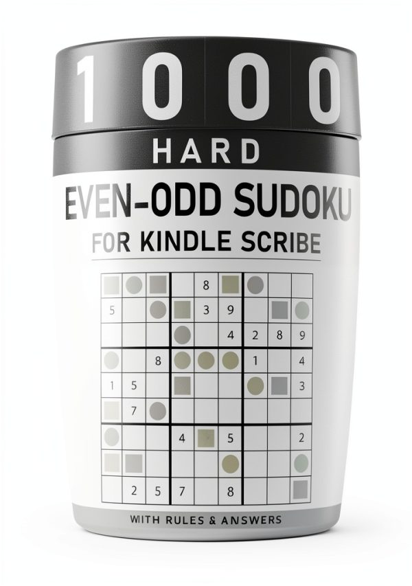 Sudoku Master 1000 Even-Odd Puzzle Book for Kindle Scribe by XYZ-0