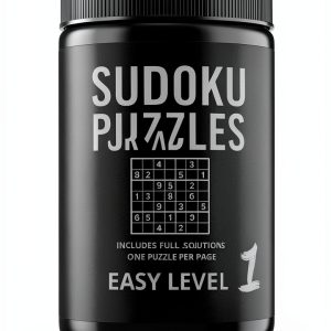 Sudoku Puzzle Book for Kindle – 204 Page Print Replica by PuzzlePress-0