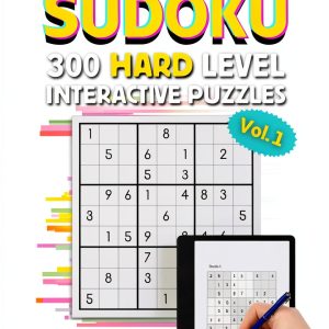 Sudoku Logic Puzzle Kindle Edition by PuzzlePress 607‑Page Print-0