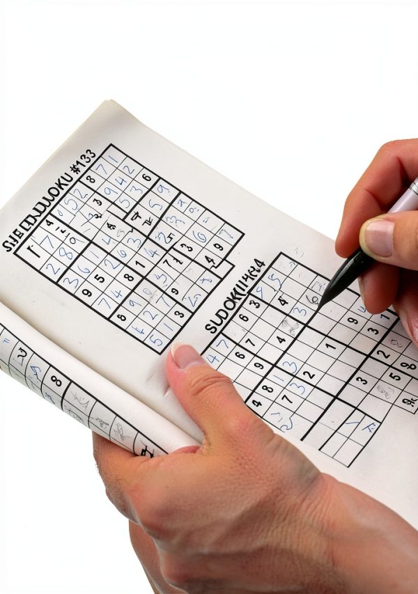 Sudoku Puzzle Book for Teens by BrainBoost 41 Pages Logic Games-0