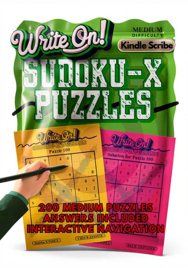 Write On Kindle Scribe Sudoku Activity Book Print Replica 413‑Page-0