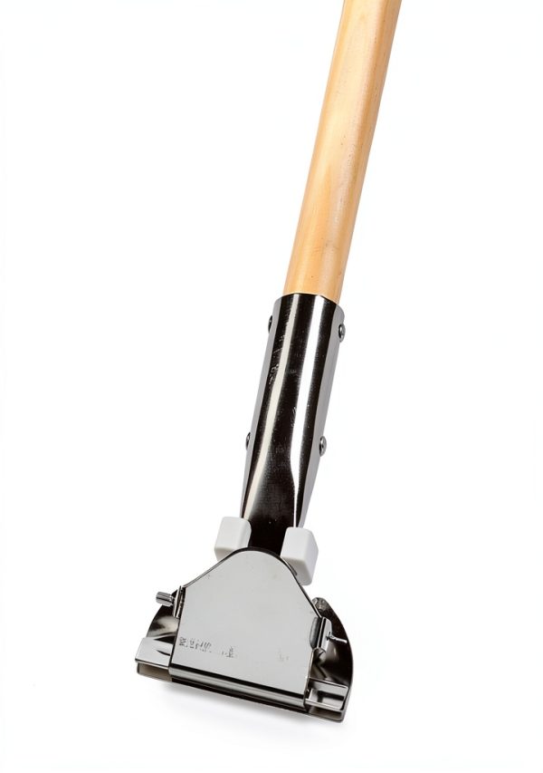 Boardwalk 1490 Clip-On Dust Mop Handle - Lacquered Wood Swivel, 60in-0