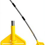 TOXYMHO Commercial Heavy Duty Mop Handle 58" Adjustable Yellow-0