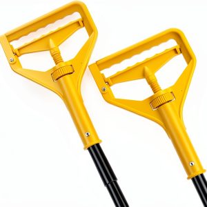 Commercial Mop Handle Heavy Duty 58" by VOUBIEN Yellow 2‑Pack-0