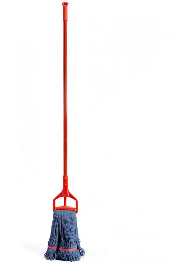 Matthew Heavy Duty Screw Clamp Mop Handle 60in Fiberglass Red 6Pack-1
