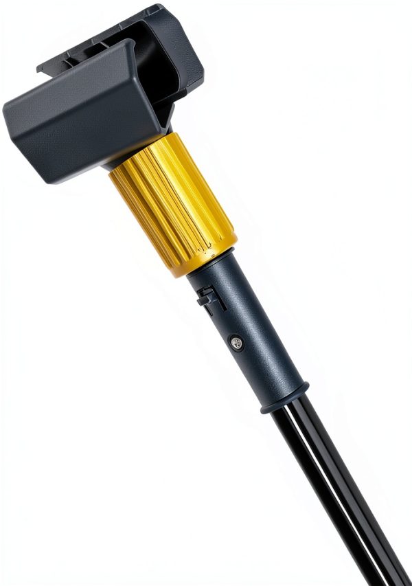 Commercial Mop Handle SOBONNE Heavy Duty 59in Yellow Jaw Clamp-0