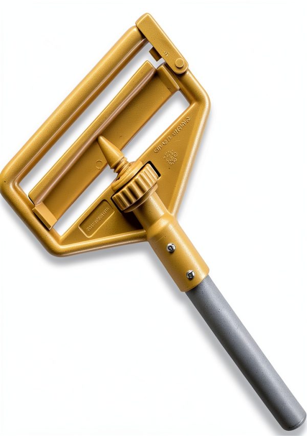 Rubbermaid Commercial H136 Invader Aluminum Side-Gate Wet-Mop Handle, 1 dia x 60, Gray/Yellow-2
