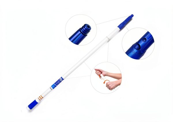Unger Steel Telescopic Pole - Extendable 2 to 4 Ft Cleaning Handle-3